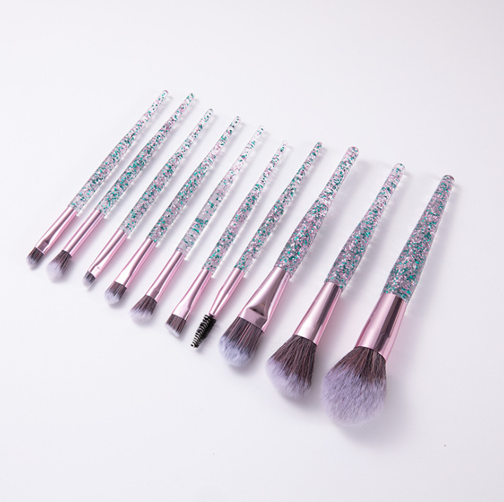 10-Piece Makeup Brush Set – Blend, Contour & Highlight Makeup Brush Set Oasis Select