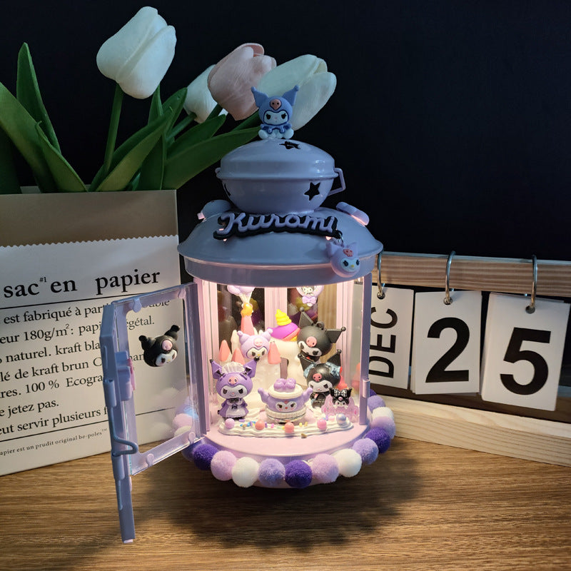 DIY Musical Candle Holder – Creative Gift with Melodies & Glow Musical Candle Holder Oasis Select Music purple Candlestick coolomi material package package