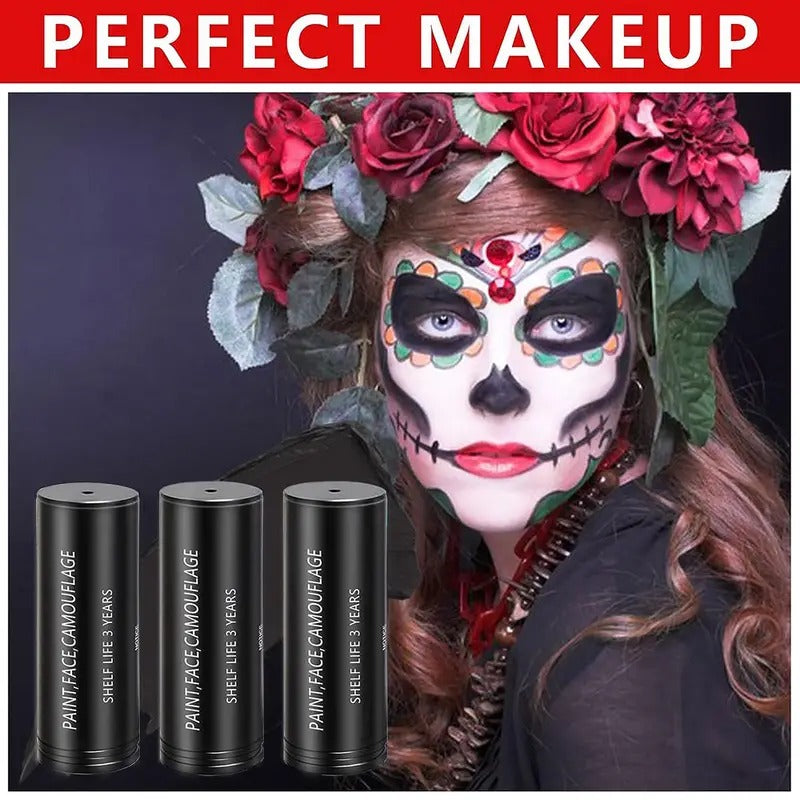 3-Pack Camouflage Face Paint – Black, Green & Brown Oil Paint Camouflage Face Paint Oasis Select