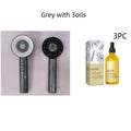 Infrared Scalp Massager Comb & Light Therapy Hair Care Set Scalp Massager Comb Oasis Select Grey with 3oils Standard