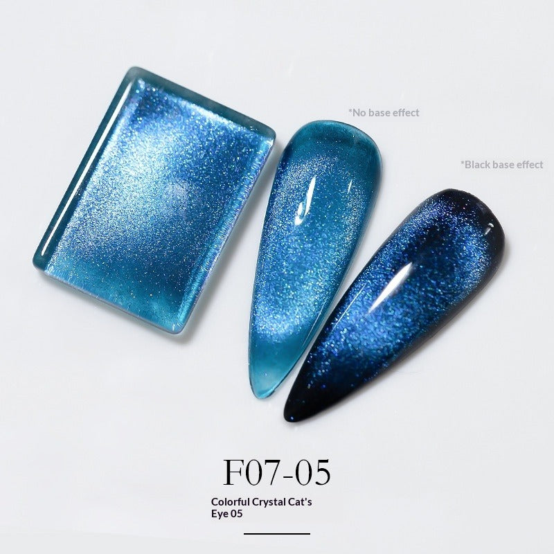 Cat's Eye Gel Polish – Aurora Chameleon Nail Art | 15mL Nail Gel Polish Oasis Select