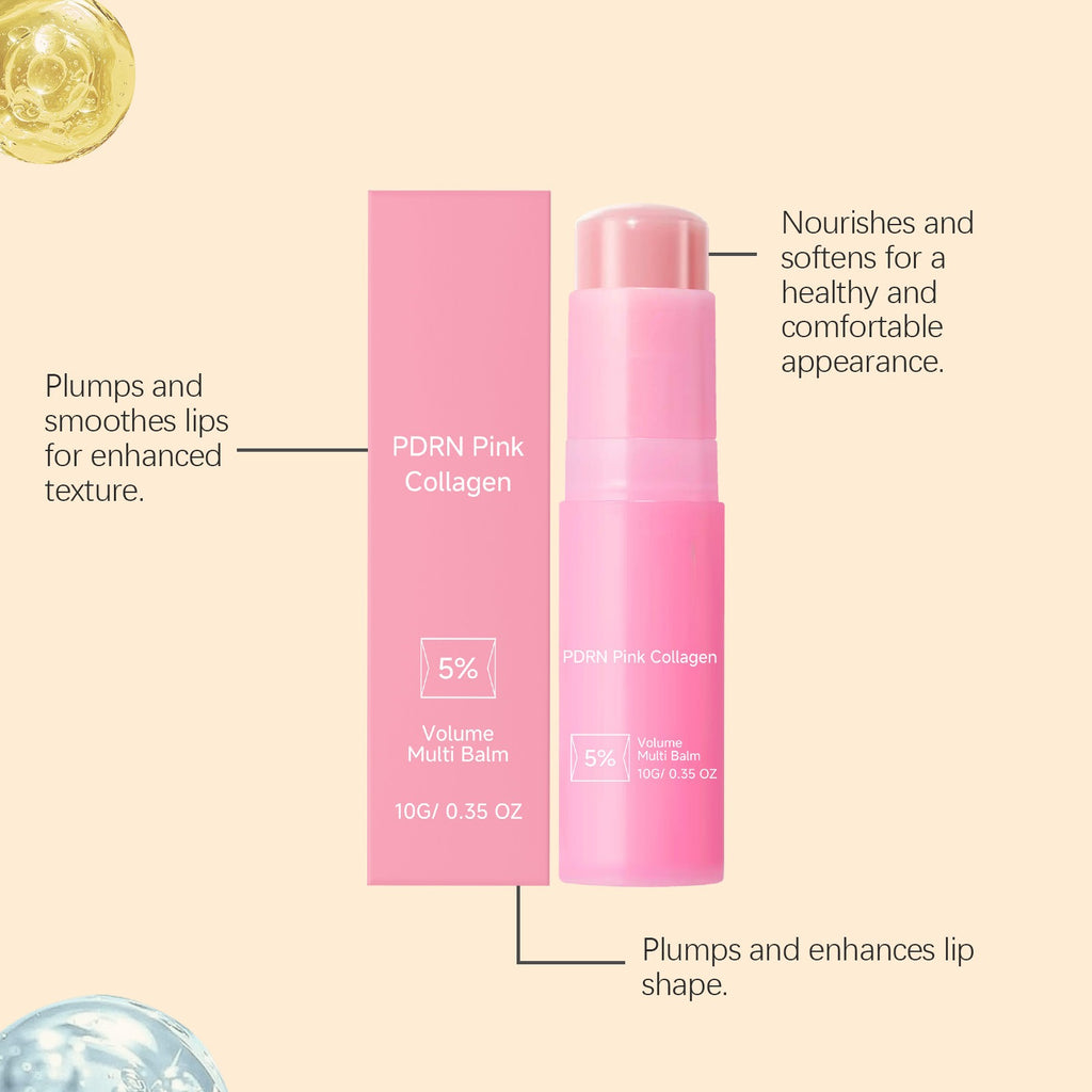PDRN Pink Collagen Cream Stick – Nourishing Lip Balm 10g Collagen Lip Balm Oasis Select