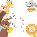 Cartoon Animal Wall Stickers for Kids' Rooms – 2 Sheets PVC Kids Wall Stickers Oasis Select