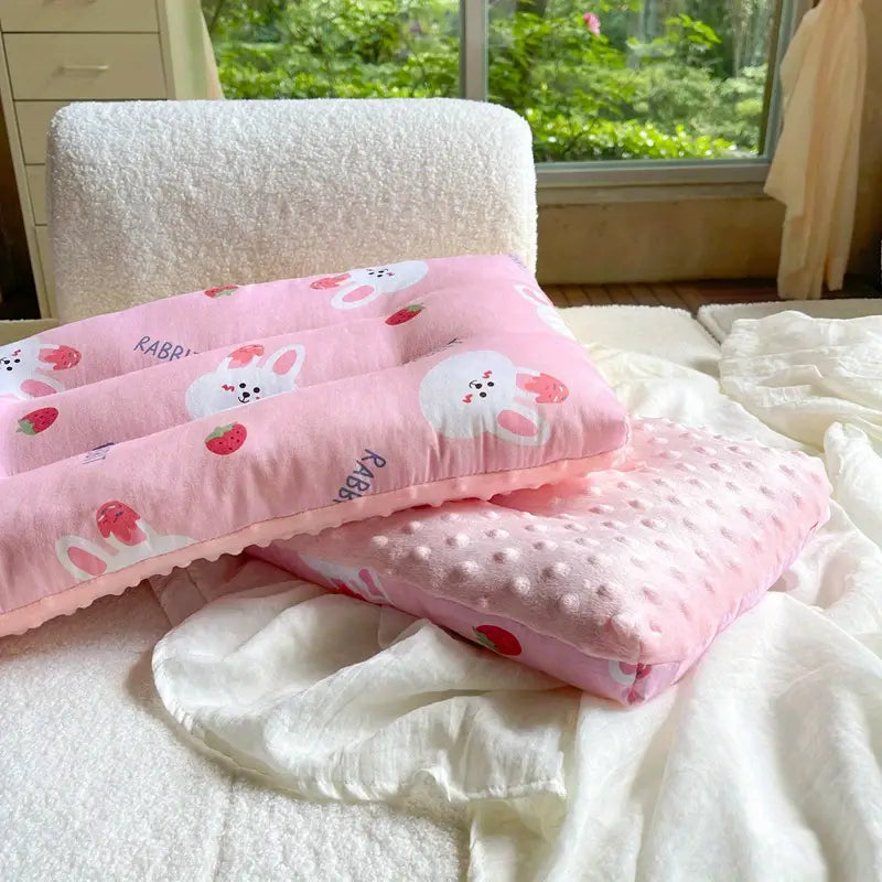 Kids Cartoon Pattern Pillow – Soft Cotton, Ages 3–6 Kids Decorative Pillow Oasis Select