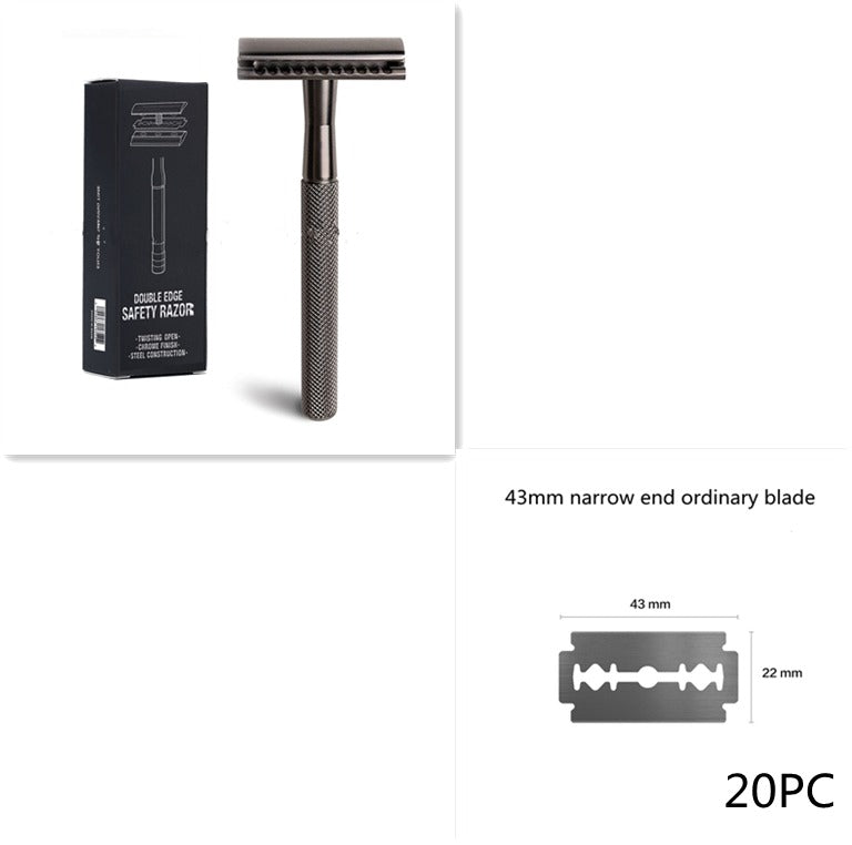 Men's Vintage Metal Safety Razor – Classic Grooming Gift