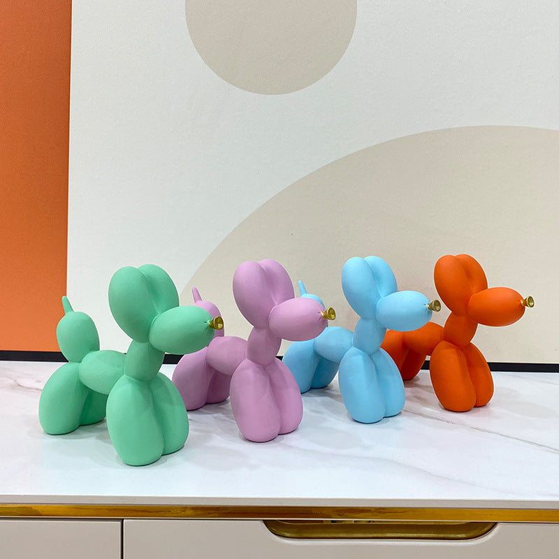 Colorful Balloon Dog Figurine | European Water Transfer Art Decor Decorative Figurine Oasis Select
