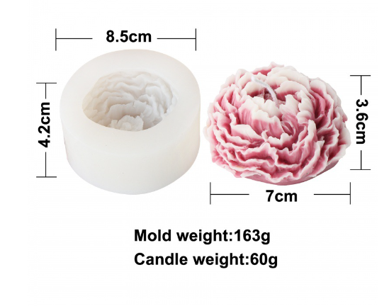 Big Peony Silicone Soap Mold – DIY Craft & Baking Mold Silicone Craft Mold Oasis Select Medium peony flower mold