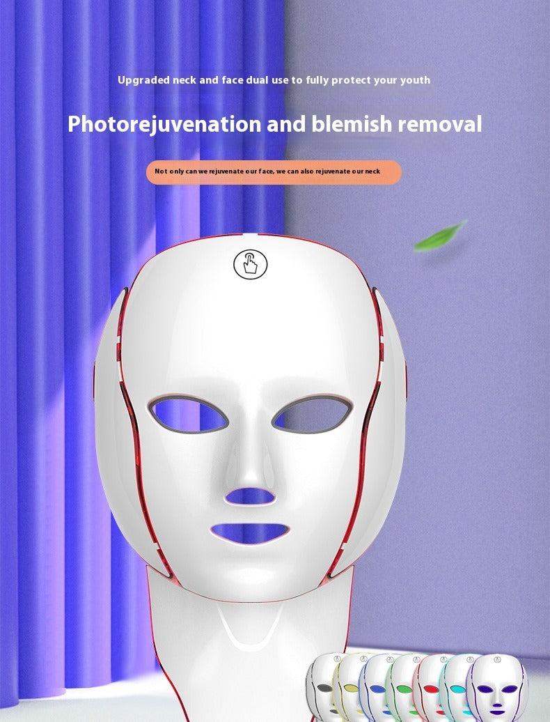 7-Color LED Photon Beauty Mask | Skin Rejuvenation Device LED Skin Care Mask Oasis Select