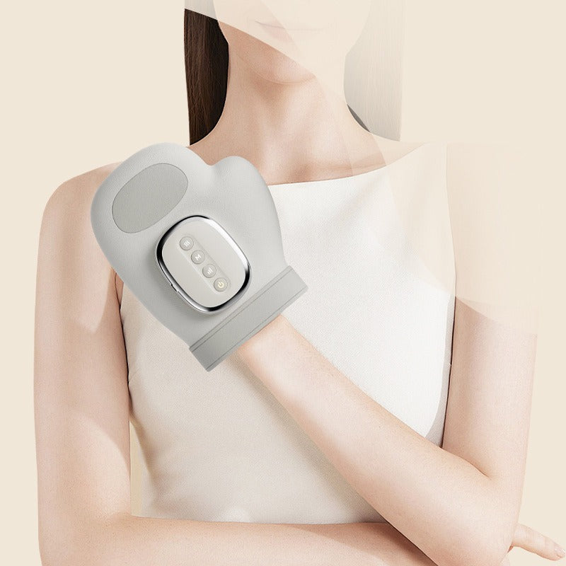 Air Pressure Finger & Wrist Massager with Warm Compress Wrist Massager Oasis Select Neutral English One Size