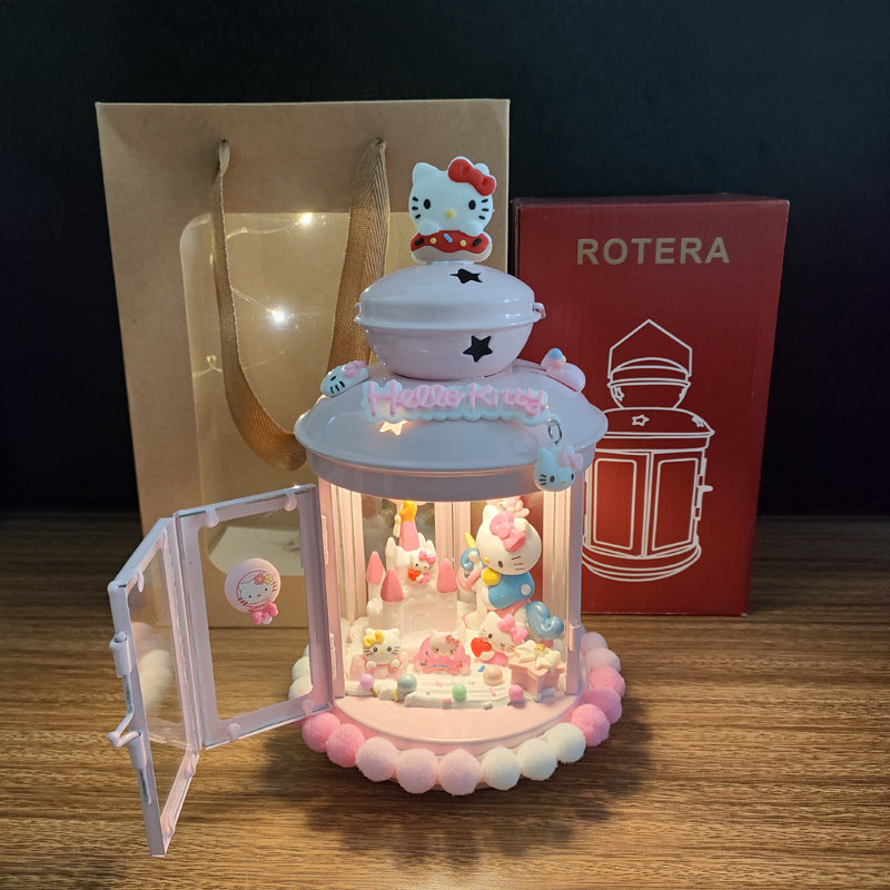 DIY Musical Candle Holder – Creative Gift with Melodies & Glow Musical Candle Holder Oasis Select Music powder Candlestick Kitty finished product