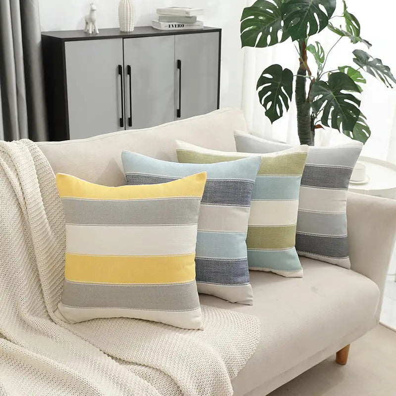 Color-Block Minimalist Pillowcase 45x45cm | Sofa & Bed Cover Decorative Pillowcase Oasis Select