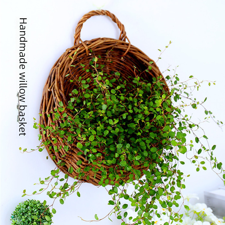 Wicker Wall-Mounted Hanging Basket for Flowers & Plants Wicker Wall Planter Oasis Select