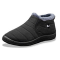 Waterproof Men's Winter Snow Boots – Fleece-Lined Big Size Winter Snow Boots Oasis Select BJ-Black / 36