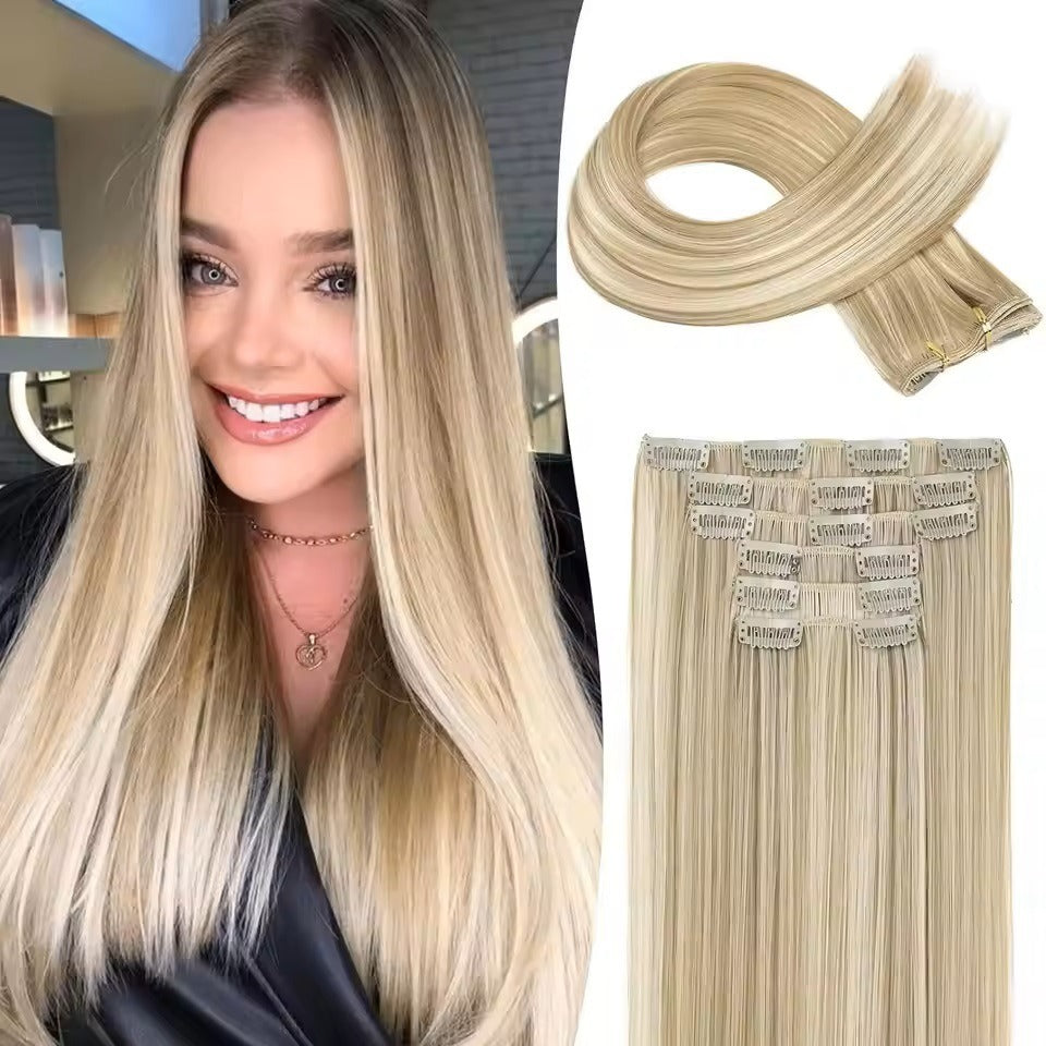 Clip-In Synthetic Hair Extensions 24 Inch | 16 Clips Clip-In Hair Extensions Oasis Select 24H613 Color 24 inch