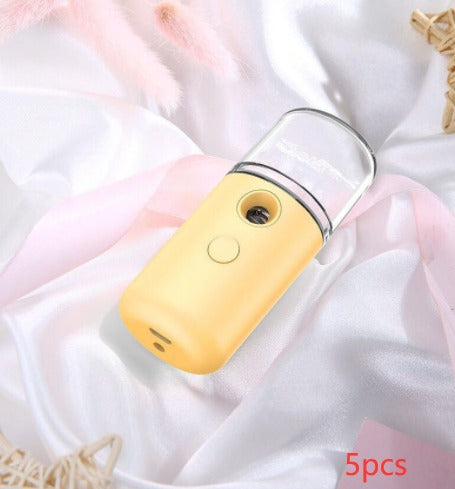 Nano USB Face Mister & Portable Sanitizer Sprayer – 30ml Nano Face Mister Oasis Select Yellow 5pcs