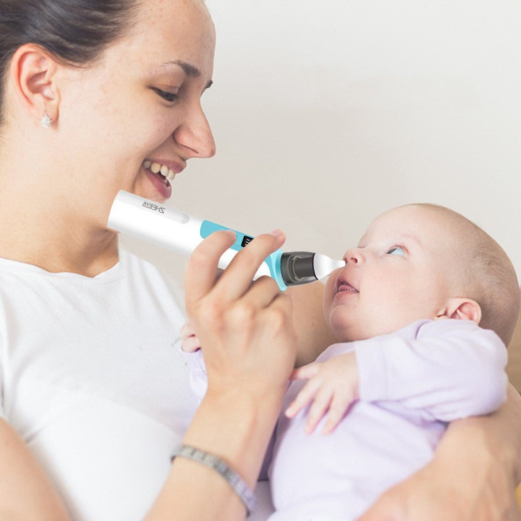 Baby Electric Nasal Aspirator – 6 Levels, Soft Silicone Nozzle Baby Nasal Aspirator Oasis Select