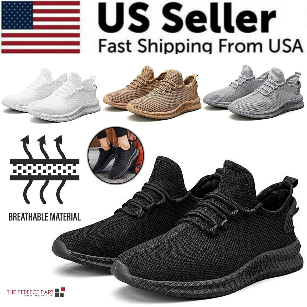 Men's Breathable Knit Mesh Running Sneakers | Athletic Shoes Athletic Running Sneakers Oasis Select
