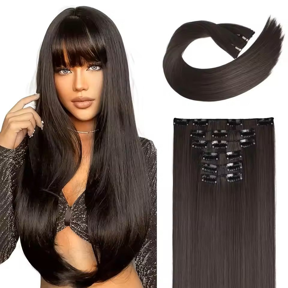 Clip-In Synthetic Hair Extensions 24 Inch | 16 Clips Clip-In Hair Extensions Oasis Select