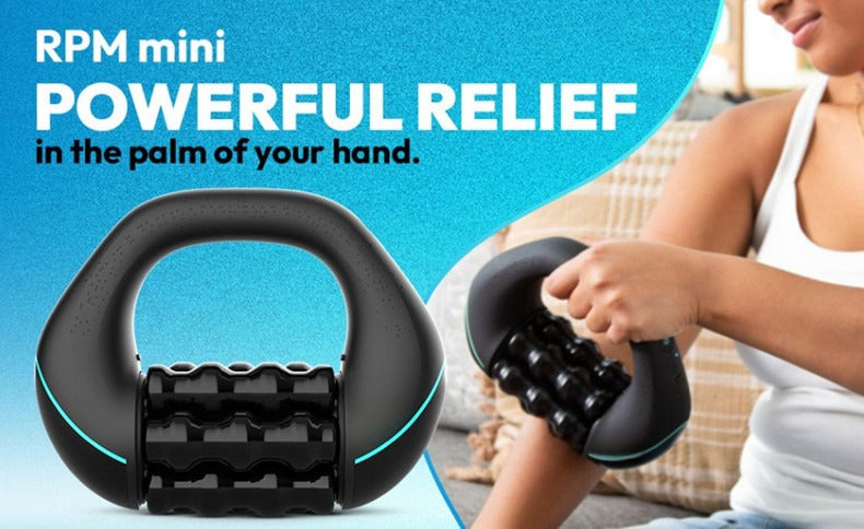 Mini Rolling Percussive Massager – 3-Speed Rechargeable Percussive Massager Oasis Select