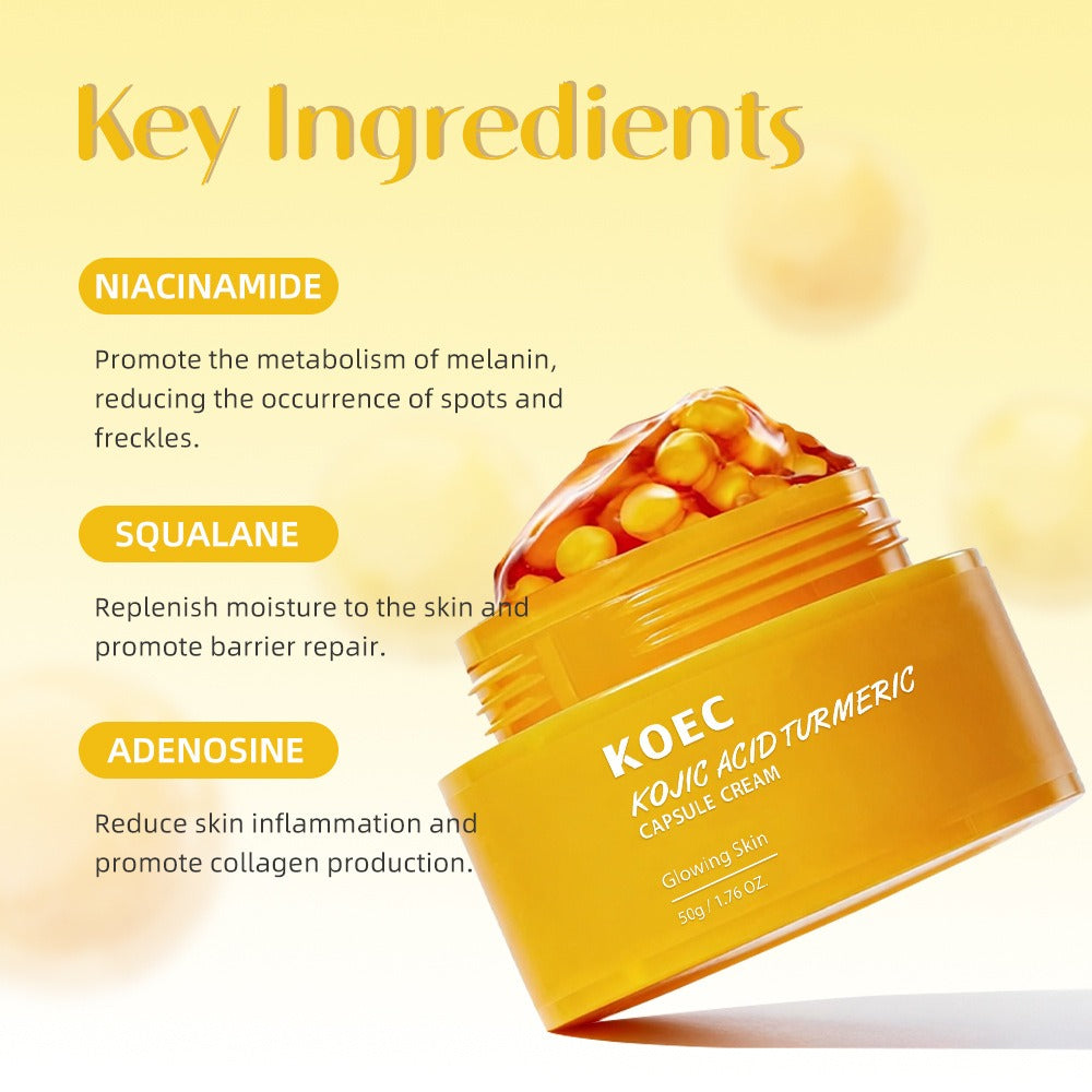 Kojic Acid Turmeric Face Cream – Brightening Moisturizer 50g Brightening Face Cream Oasis Select