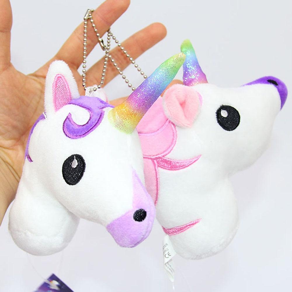 Unicorn Charm Keychain – Rainbow Pony Plush Ornament Plush Keychain Charm Oasis Select