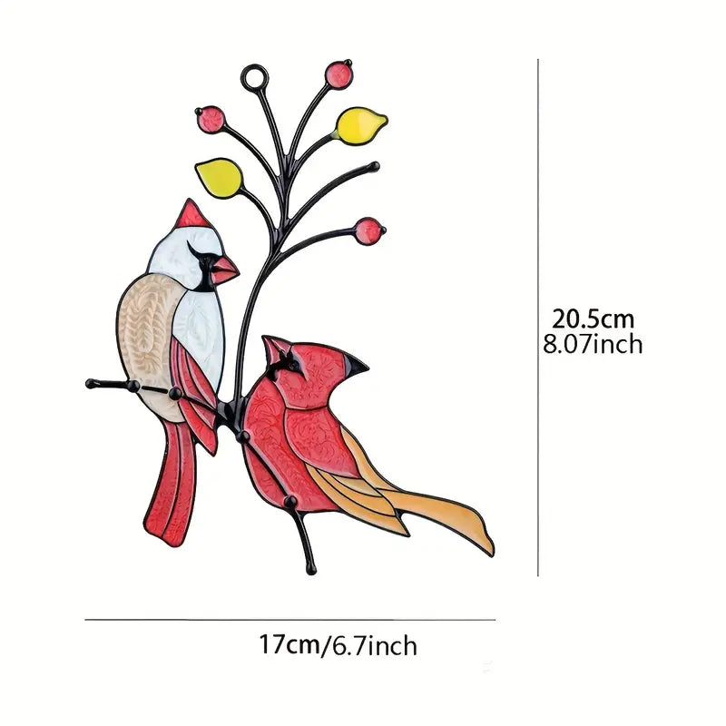 Colorful Metal Bird Pendant Ornament | Home Decor Gift Decorative Bird Ornament Oasis Select