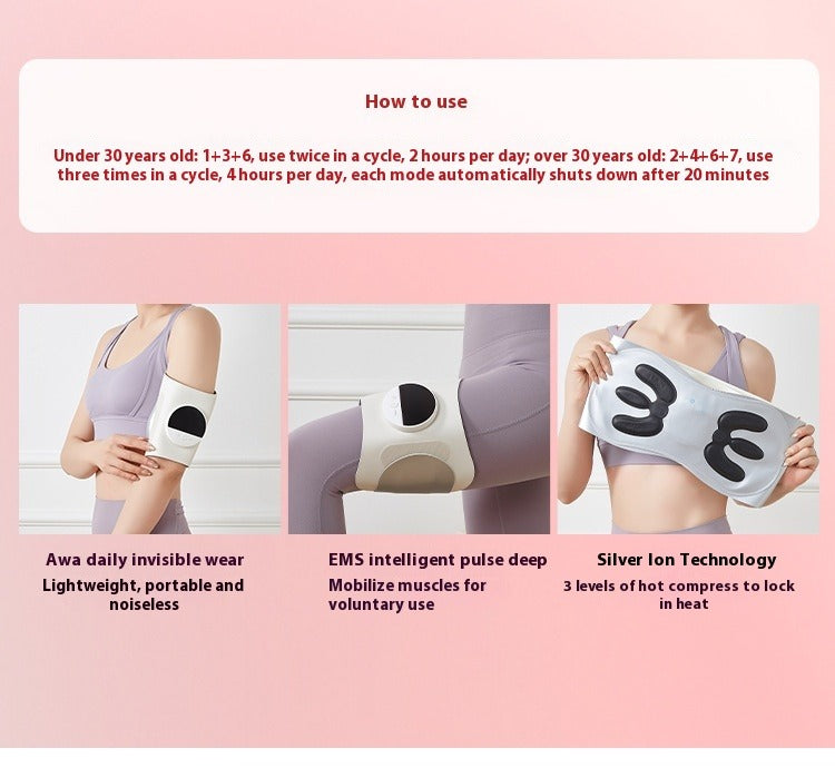 Rechargeable Microcurrent Massage Belt | 4 Intensity Levels Microcurrent Massage Belt Oasis Select