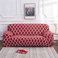 Red Elastic Sofa Cover | Floral Polyester Spandex Slipcover Sofa Slipcover Oasis Select 4