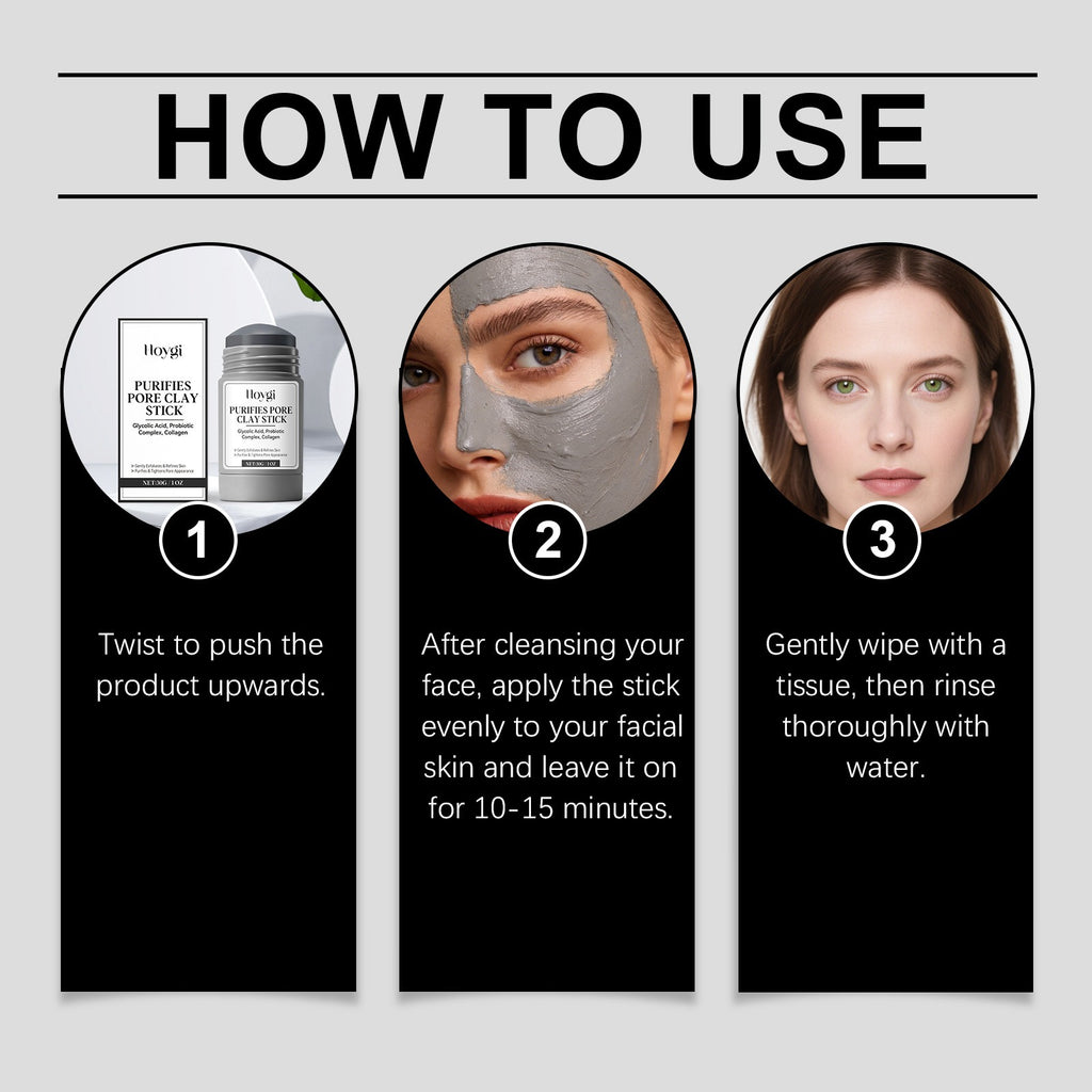 Pore Cleansing Mud Mask Stick – Kaolin, Vitamin C & Collagen Clay Face Mask Oasis Select