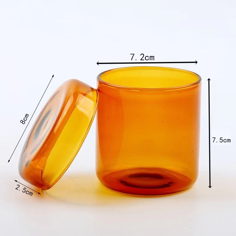 Colored Glass Storage Jar with Lid – Tea & Home Decor Glass Storage Jar Oasis Select