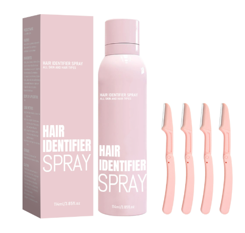 Facial Hair Removal Spray + 4 Eyebrow Trimmers – 100ml Kit Hair Removal Spray Oasis Select New