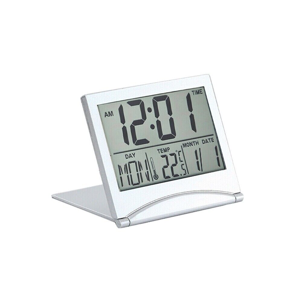 Digital Travel Alarm Clock Foldable LCD Temperature Display Digital Alarm Clock Oasis Select