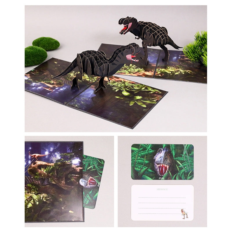 3D Dinosaur Pop-Up Greeting Cards with Envelope Pop-Up Greeting Card Oasis Select