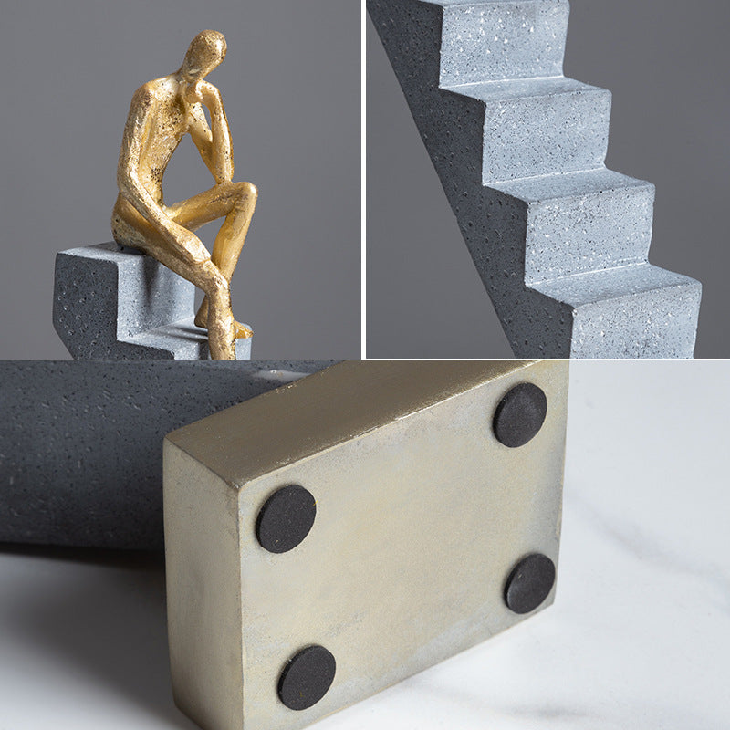 Nordic Abstract Staircase Figurine | Luxury Home Décor Sculpture Decorative Figurine Oasis Select