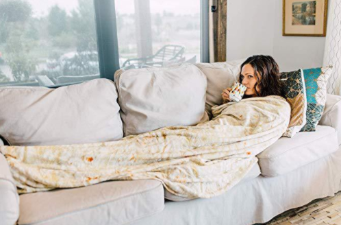 Milk Velvet Burrito Blanket – Soft Cozy Wrap | 3 Sizes Novelty Throw Blanket Oasis Select