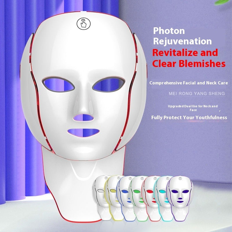 7-Color LED Photon Beauty Mask | Skin Rejuvenation Device LED Skin Care Mask Oasis Select