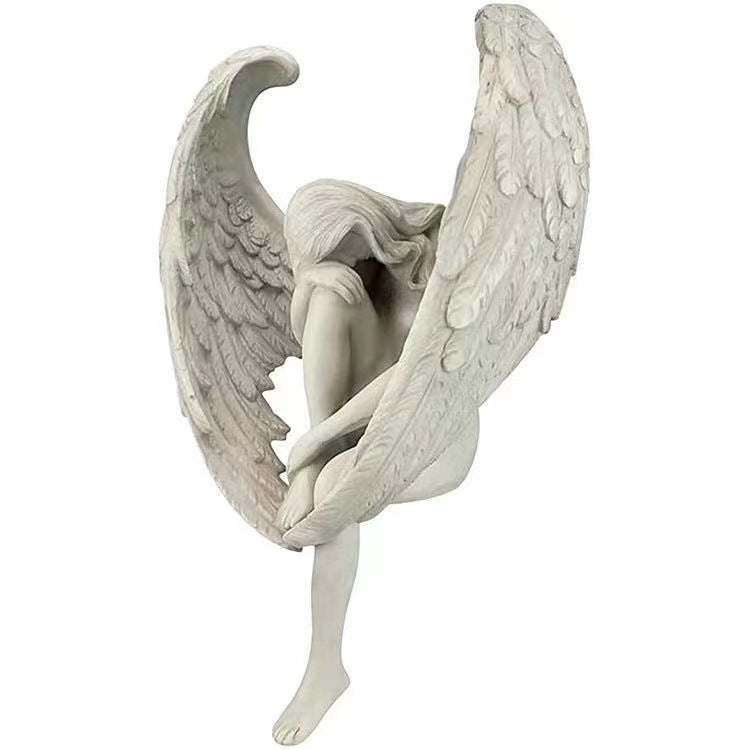 Nordic Resin Angel Figurine | Elegant Home Décor Sculpture Decorative Figurine Oasis Select