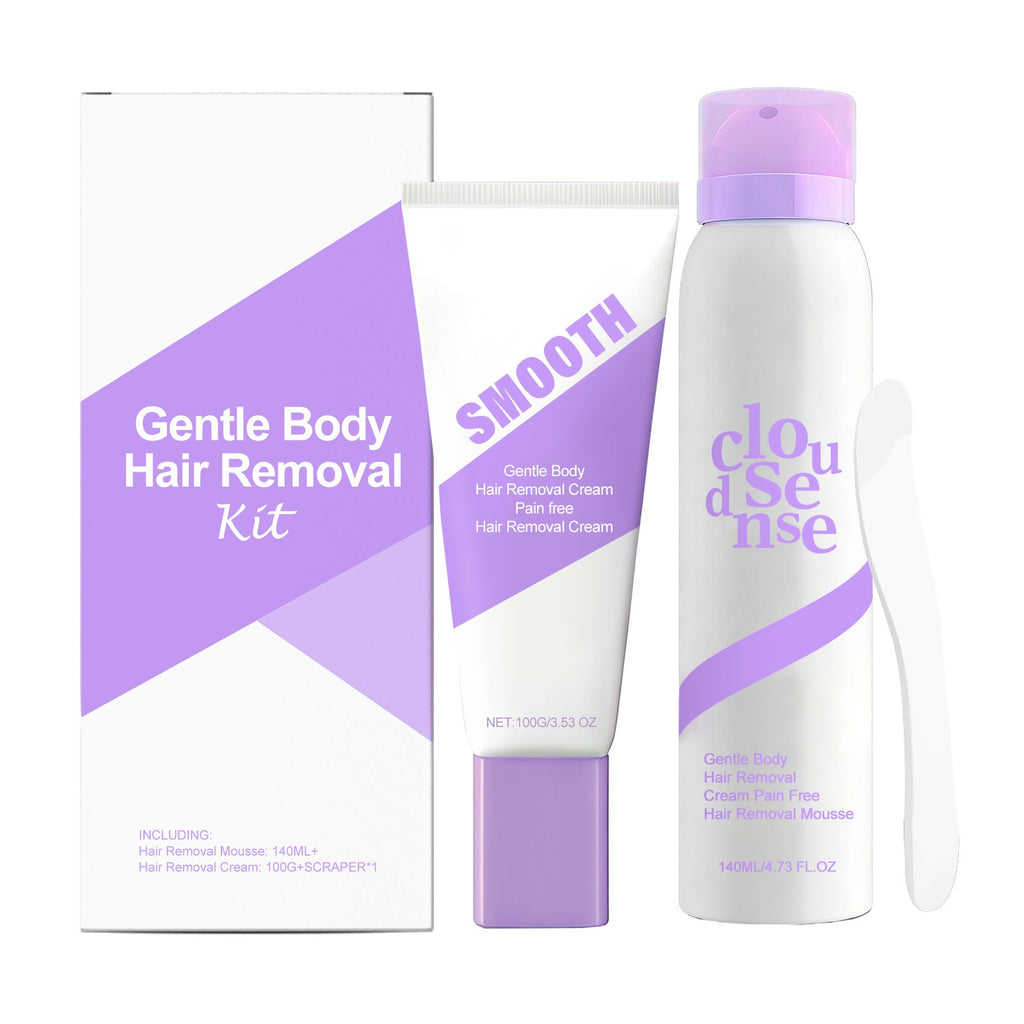 Gentle Hair Removal Kit – Mousse, Cream & Blade for All Skin Hair Removal Kit Oasis Select