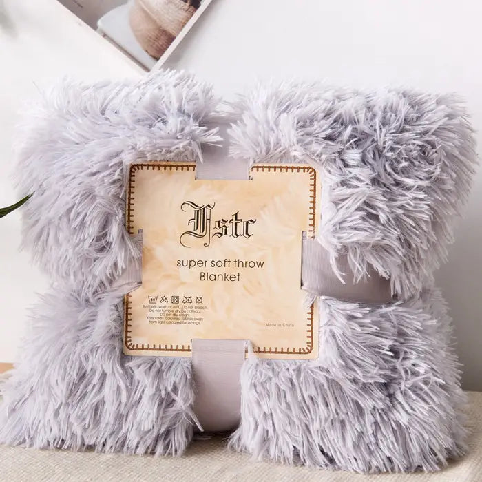 Light Gray Flannel Blanket – Plush Soft Fluffy Throw | 3 Sizes Flannel Throw Blanket Oasis Select