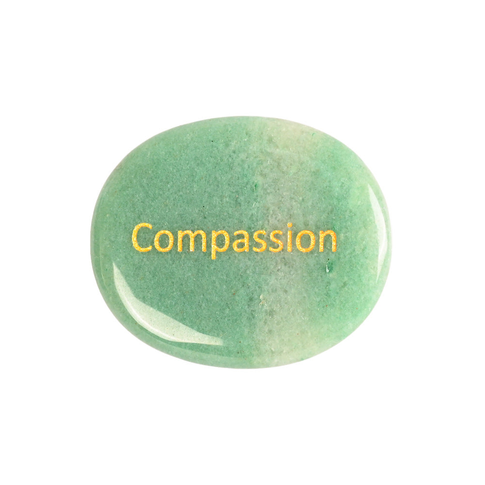 Natural Crystal Oval Gemstone Slabs – Polished Energy Stones Crystal Gemstone Slab Oasis Select 45*35*7mm Green aventurine (Compassion)