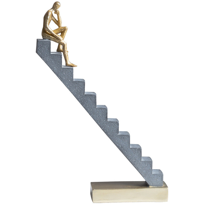 Nordic Abstract Staircase Figurine | Luxury Home Décor Sculpture Decorative Figurine Oasis Select