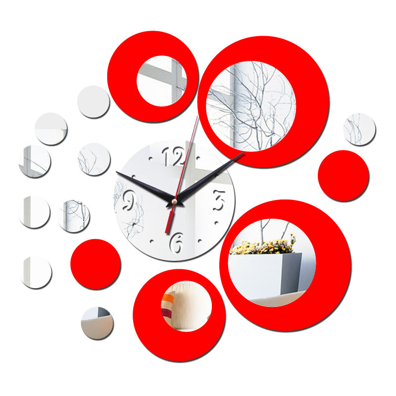 DIY 3D Acrylic Mirror Wall Clock – Modern European Style Decorative Wall Clock Oasis Select