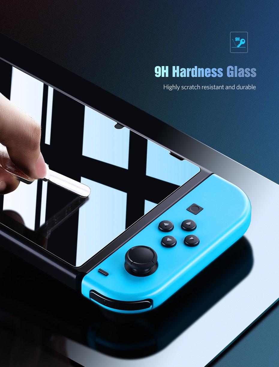 Nintendo Switch 9H Tempered Glass Screen Protector – HD Clear Screen Protector Oasis Select