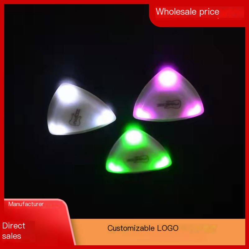 LED Light-Up Guitar Picks – Illuminated Triangle Picks LED Guitar Picks Oasis Select