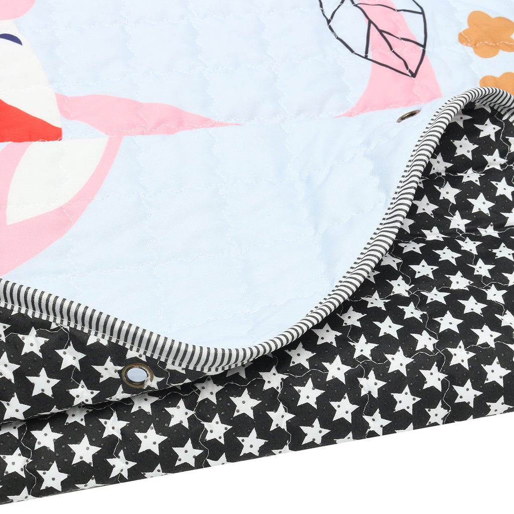 Soft Cotton Baby Play Mat – Crawling Blanket & Toy Storage Bag Baby Activity Play Mat Oasis Select