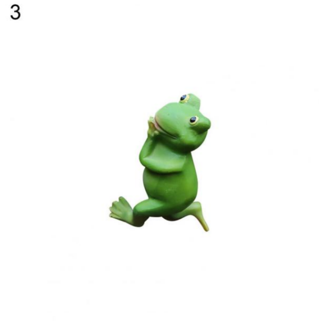 Resin Frog & Rabbit Garden Ornaments | Flower Pot Decor Garden Ornament Oasis Select Frog Three