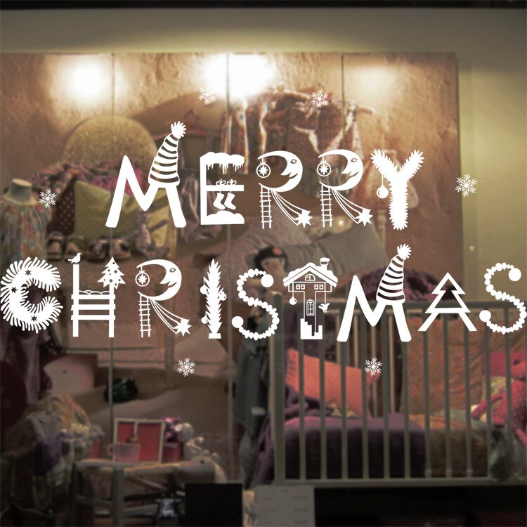 Christmas & New Year Static Cling Window Decorations Window Cling Decorations Oasis Select Merry Christmas