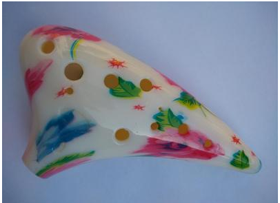 6-Hole Alto Ocarina | Eco-Friendly Resin, Multiple Designs Alto Ocarina Oasis Select Normal red flower 12