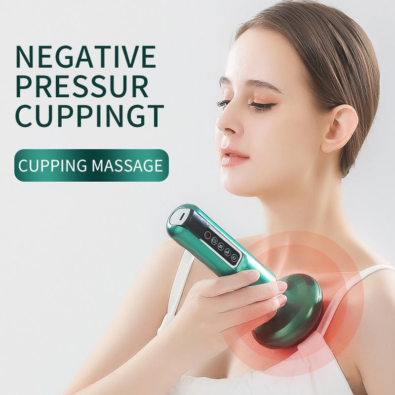 Electric Vacuum Cupping Massager with Infrared Heat & Gua Sha Vacuum Cupping Massager Oasis Select
