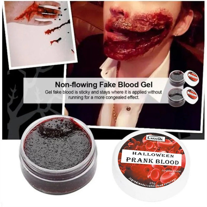 Fake Blood Gel for Face Painting, Halloween & Party Costumes Costume Makeup Gel Oasis Select